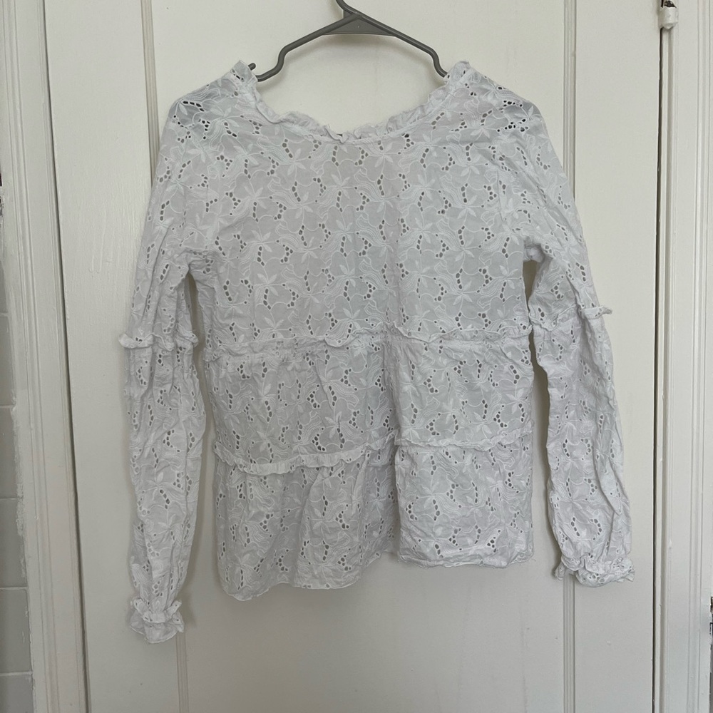 Sézane White Lace Top - Picture 1 of 5